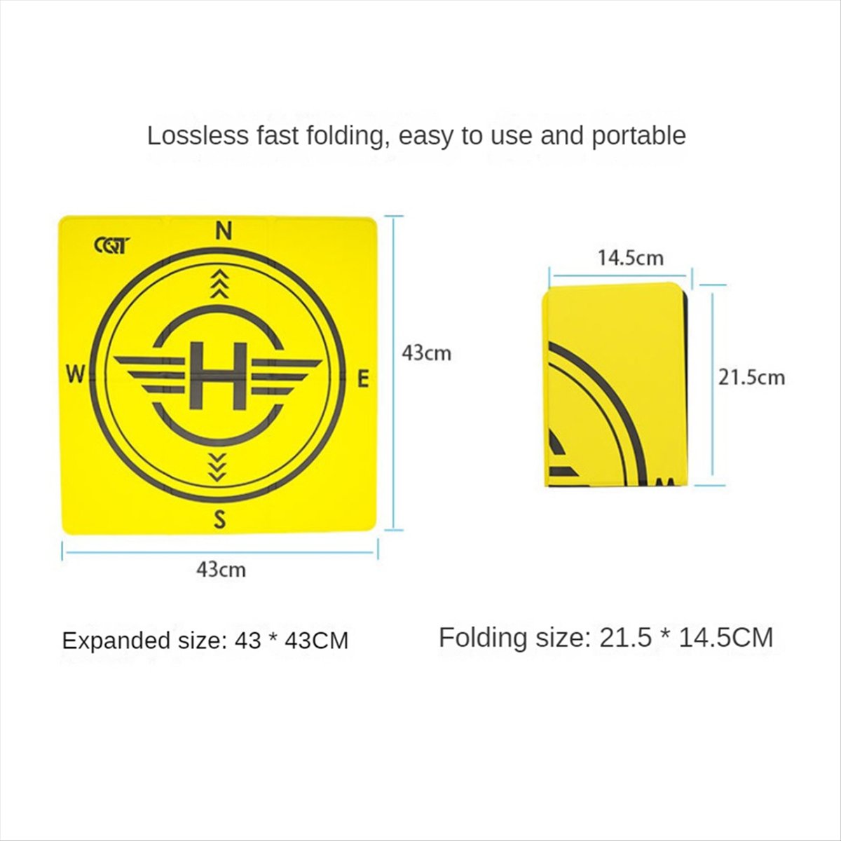 Drone Landing Pad - DTC5 CQTドローン着陸パッド折りたたみ式航空機起動マット DJI Air 2S Fpv