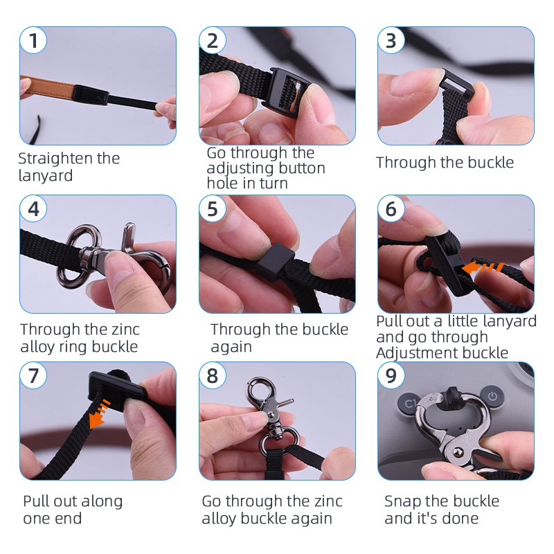DJI FPVコンボ用リモコンシリコンケース＆ネックストラッ - Drone Remote Controller Lanyard のレビューと価格