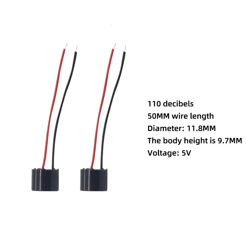 5Vアクティブブザーアラームビーパー（ケーブル付き）FPVレ - Drone Remote Controller Lanyard のレビューと価格