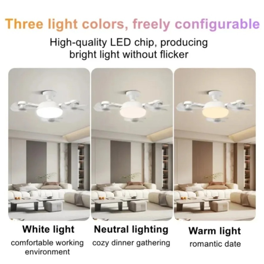 3/4ヘッドドローンスタイル3-in-1シーリングファンライ - Drone Beacon Light のレビューと価格
