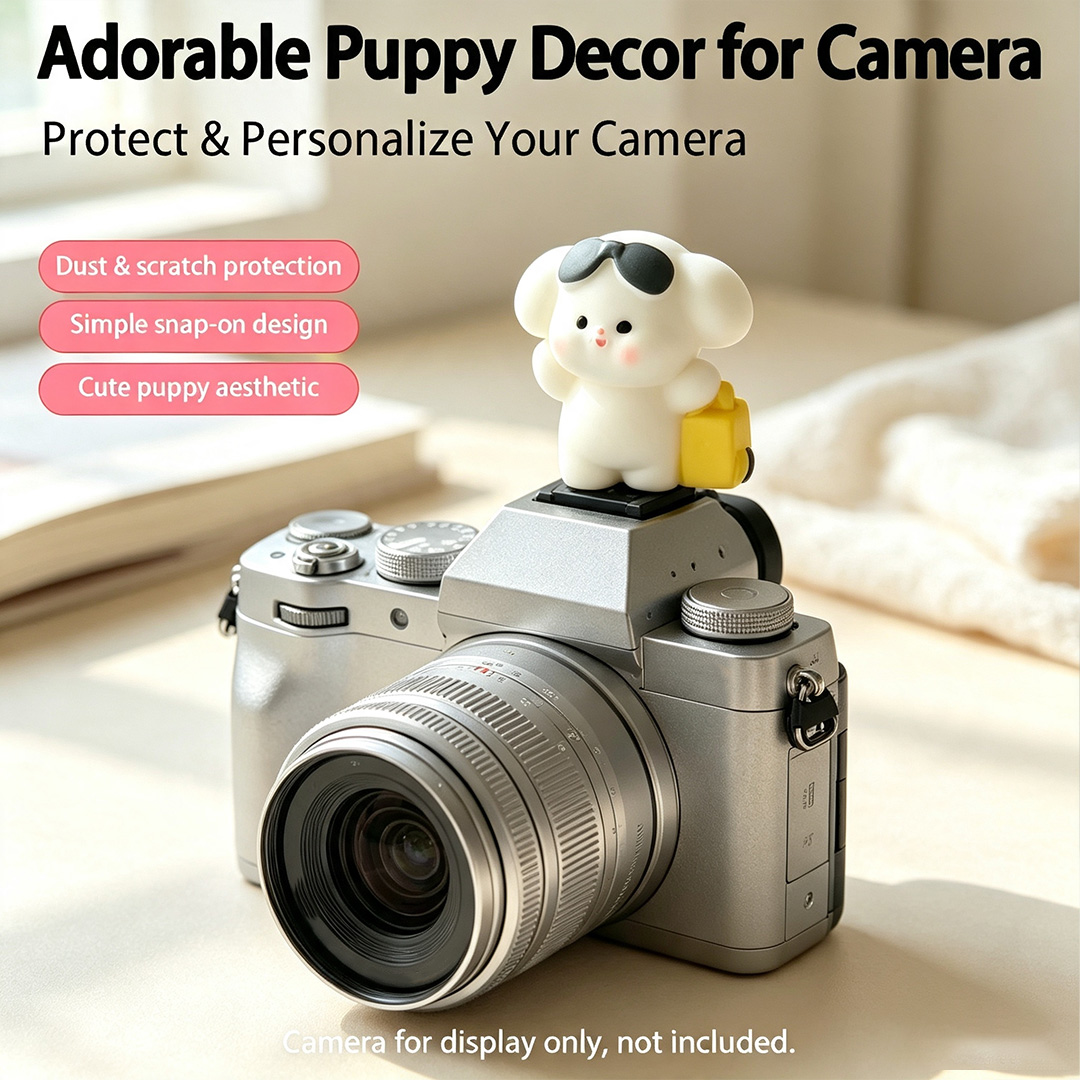 可愛い3D子犬カメラホットシューカバープロテクター Cano - Canon Camera Eos R8 のレビューと価格
