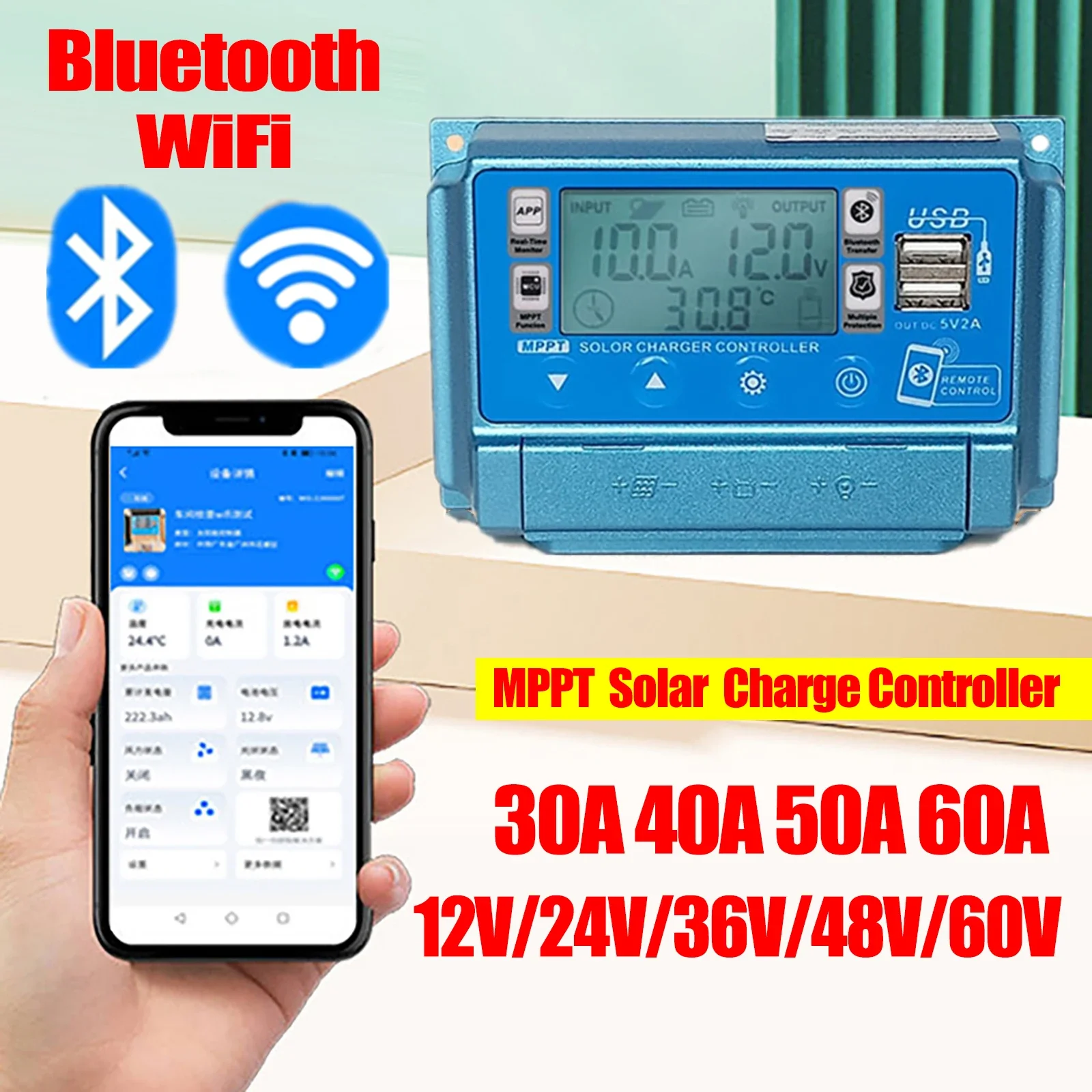 12V24V36V48V60V 30A/40A/50A/60 - Drone Solar Charger のレビューと価格