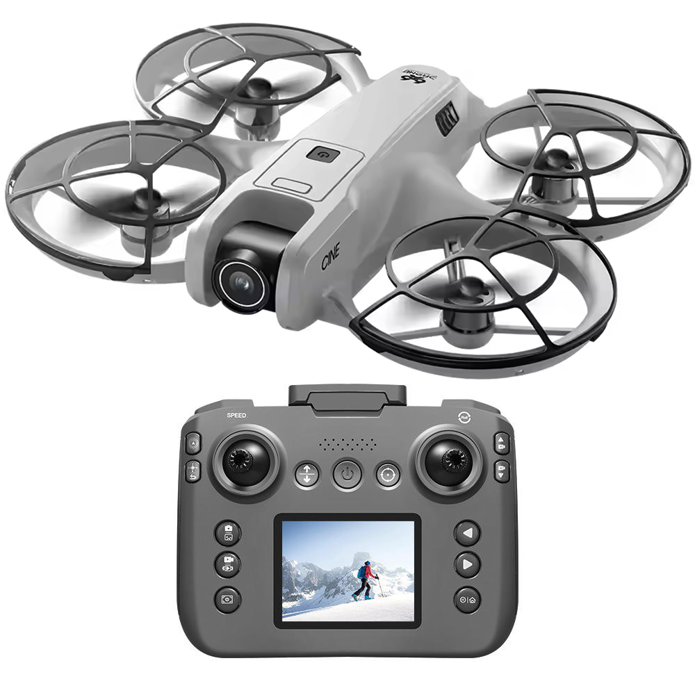 V666折りたたみ式ミニドローン4Kデュアルカメラブラシレス - Drone Controller Screen のレビューと価格